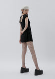 curetty (キュリティー) C BURNOUT BACK POINT DRESS_BLACK