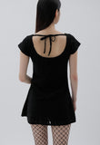 curetty (キュリティー) C BURNOUT BACK POINT DRESS_BLACK