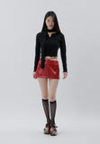 curetty (キュリティー) C MICRO MINI STRAP SKIRT_RED