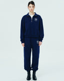 NCOVER（エンカバー）ROMAN TYPO LOGO TRAINING PANTS-NAVY