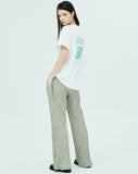 NCOVER（エンカバー）ROMAN TYPO PLEATS PANTS-BEIGE