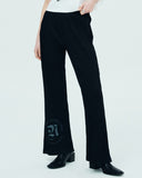 NCOVER（エンカバー）ROMAN TYPO PLEATS PANTS-BLACK