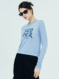 NCOVER（エンカバー）NCOVER ROMAN TYPO LONG SLEEVE-BLUE