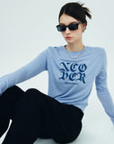 NCOVER（エンカバー）NCOVER ROMAN TYPO LONG SLEEVE-BLUE