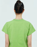 NCOVER（エンカバー）SMALL ROMAN TYPO LOGO TSHIRT-OLIVE GREEN