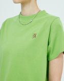 NCOVER（エンカバー）SMALL ROMAN TYPO LOGO TSHIRT-OLIVE GREEN