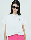 NCOVER（エンカバー）SMALL ROMAN TYPO LOGO TSHIRT-WHITE