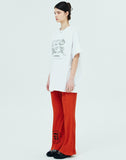 NCOVER（エンカバー）SOLID ROMAN TYPO TSHIRT-WHITE