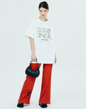 NCOVER（エンカバー）SOLID ROMAN TYPO TSHIRT-WHITE