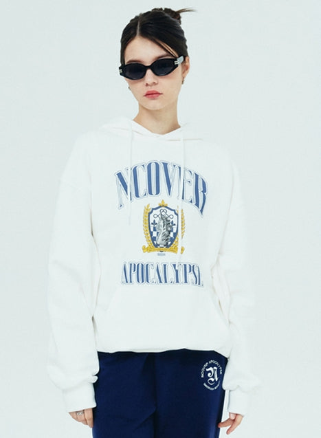 NCOVER（エンカバー）CHESS EMBLEM HOODIE-WHITE