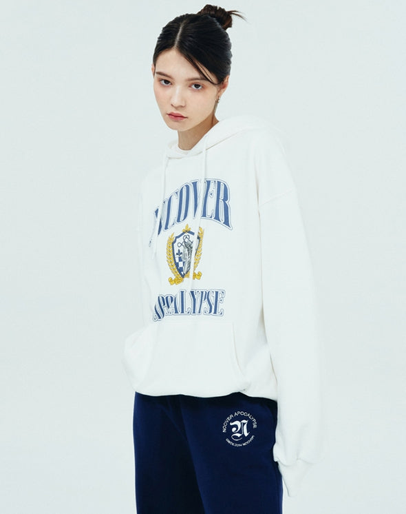 NCOVER（エンカバー）CHESS EMBLEM HOODIE-WHITE