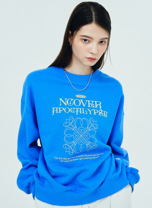 NCOVER（エンカバー）APOCALYPSE CLOVER SWEATSHIRT-BLUE