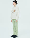 NCOVER（エンカバー）ROMAN TYPO LOGO SWEATSHIRT-BEIGE