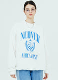 NCOVER（エンカバー）COLLEGE EMBLEM SWEATSHIRT-WHITE