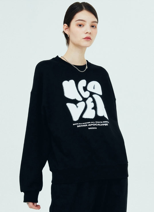 NCOVER（エンカバー）POINTAGE LOGO SWEATSHIRT-BLACK