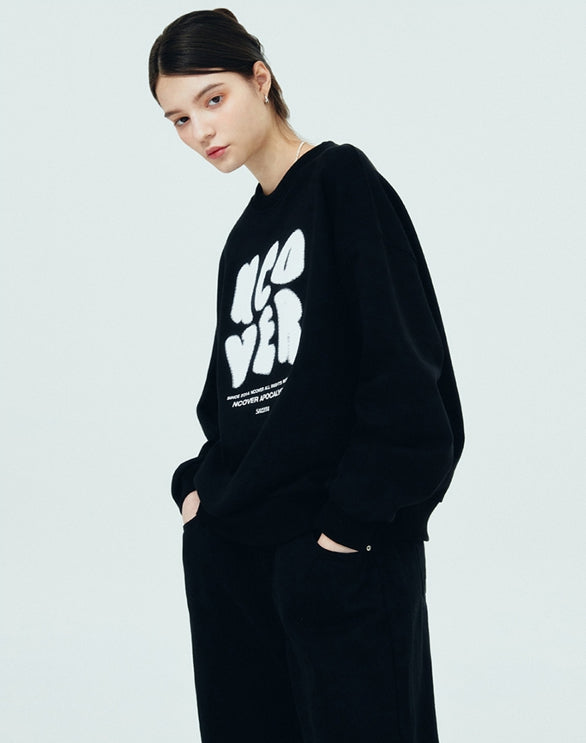 NCOVER（エンカバー）POINTAGE LOGO SWEATSHIRT-BLACK