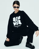 NCOVER（エンカバー）POINTAGE LOGO SWEATSHIRT-BLACK