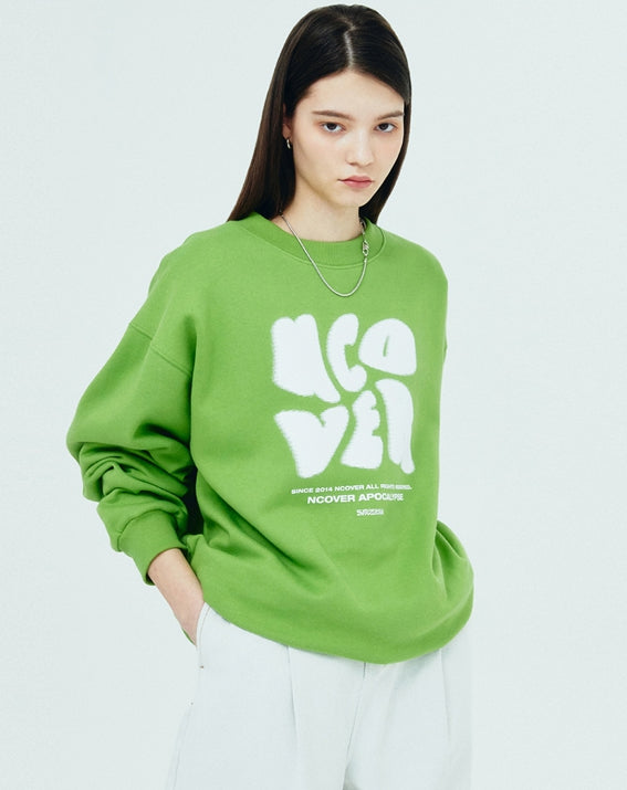 NCOVER（エンカバー）POINTAGE LOGO SWEATSHIRT-OLIVE GREEN