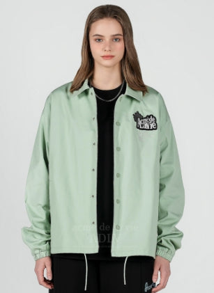 アクメドラビ(acme' de la vie) EMBROIDERY WAPPEN COACH JACKET MINT