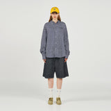 アクメドラビ(acme' de la vie) BASIC LOGO STRIPE SHIRT NAVY