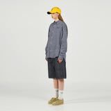 アクメドラビ(acme' de la vie) BASIC LOGO STRIPE SHIRT NAVY