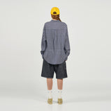 アクメドラビ(acme' de la vie) BASIC LOGO STRIPE SHIRT NAVY