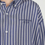 アクメドラビ(acme' de la vie) BASIC LOGO STRIPE SHIRT NAVY