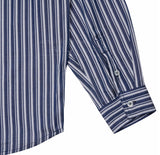 アクメドラビ(acme' de la vie) BASIC LOGO STRIPE SHIRT NAVY