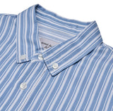 アクメドラビ(acme' de la vie) BASIC LOGO STRIPE SHIRT SKYBLUE