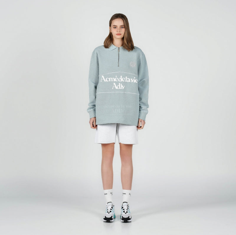 アクメドラビ(acme' de la vie) PULLOVER PIQUE SWEATSHIRT MINT