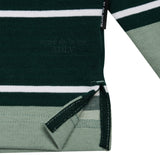 アクメドラビ(acme' de la vie) A LOGO EMBROIDERY STRIPE PATTERN POLO SHIRT GREEN