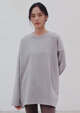 A NOTHING (エーナッシング) HEAVY-TERRY BALLOON SWEAT BOX TEE (Gray)