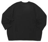 A NOTHING (エーナッシング) HEAVY-TERRY BALLOON SWEAT BOX TEE (Black)
