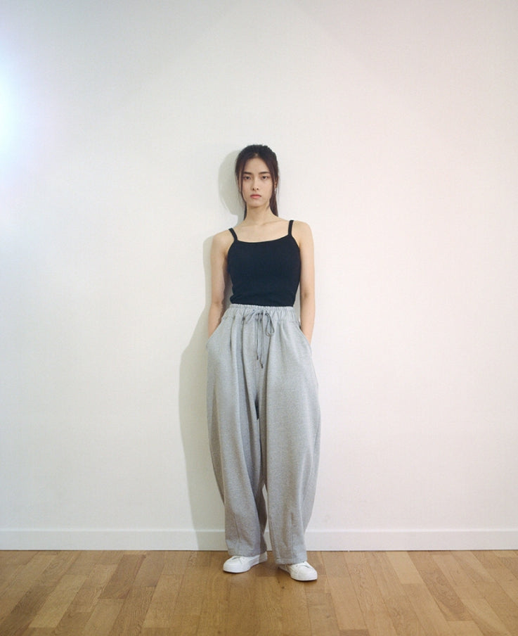 A NOTHING (エーナッシング) HEAVY-TERRY BALLOON SWEAT PANTS (Gray)