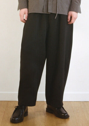 A NOTHING (エーナッシング) HEAVY-TERRY BALLOON SWEAT PANTS (Black)