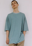 A NOTHING (エーナッシング) VINTAGE P. DYEING CUT-OUT BOX 1/2 TEE (Mint)