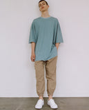 A NOTHING (エーナッシング) VINTAGE P. DYEING CUT-OUT BOX 1/2 TEE (Mint)