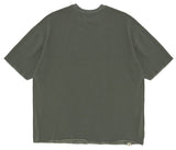 A NOTHING (エーナッシング) VINTAGE P. DYEING CUT-OUT BOX 1/2 TEE (Khaki)