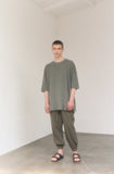 A NOTHING (エーナッシング) VINTAGE P. DYEING CUT-OUT BOX 1/2 TEE (Khaki)