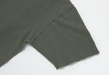 A NOTHING (エーナッシング) VINTAGE P. DYEING CUT-OUT BOX 1/2 TEE (Khaki)