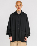 アジョバイアジョ(AJOBYAJO)     Batwing Oversized Shirt [Black]