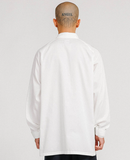 アジョバイアジョ(AJOBYAJO)      2-Stripes Oversized Reglan Shirt [White]