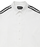 アジョバイアジョ(AJOBYAJO)      2-Stripes Oversized Reglan Shirt [White]