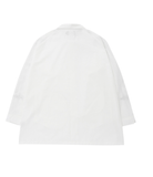 アジョバイアジョ(AJOBYAJO)      2-Stripes Oversized Reglan Shirt [White]