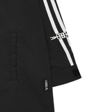 アジョバイアジョ(AJOBYAJO)      2-Stripes Oversized Reglan Shirt [Black]