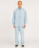 アジョバイアジョ(AJOBYAJO)       Gun Oversized Washed Denim Shirt [Sky Blue]