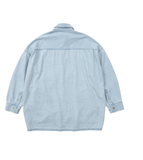 アジョバイアジョ(AJOBYAJO)       Gun Oversized Washed Denim Shirt [Sky Blue]