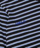 アジョバイアジョ(AJOBYAJO)       Stripe Twofold Long Sleeves T-Shirt [Blue]