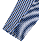 アジョバイアジョ(AJOBYAJO)       Stripe Twofold Long Sleeves T-Shirt [Blue]