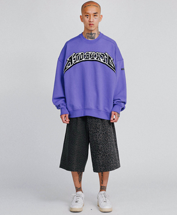 アジョバイアジョ(AJOBYAJO)       AJOLICA Oversized Sweatshirt [Lilac]